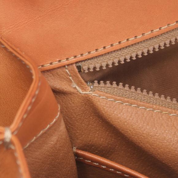 CELINE Macadam Handbag Leather Brown - Picture 5 of 10